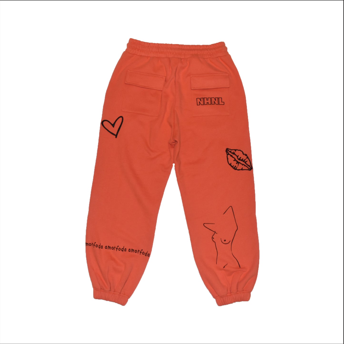 'AMORFODA, BURNT ORANGE SWEATS