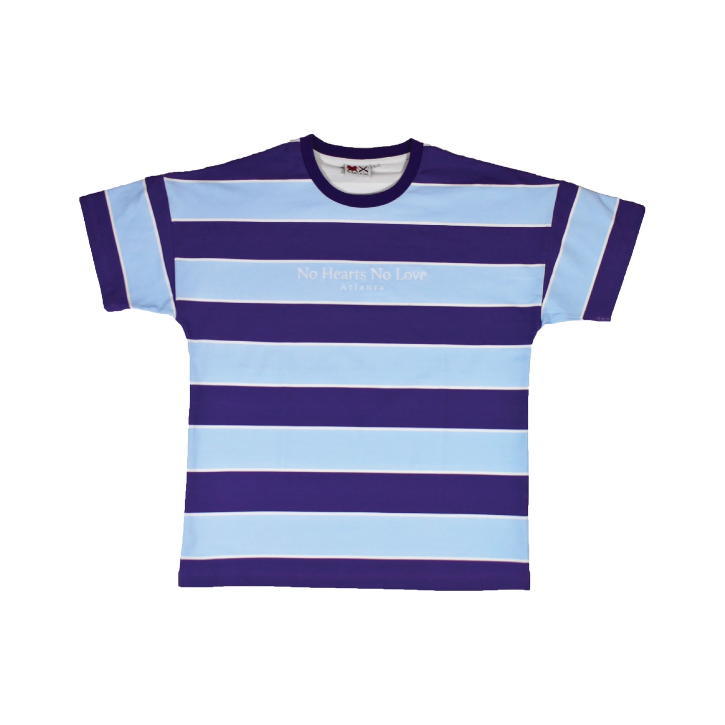 'Purple, Striped Short Sleeve