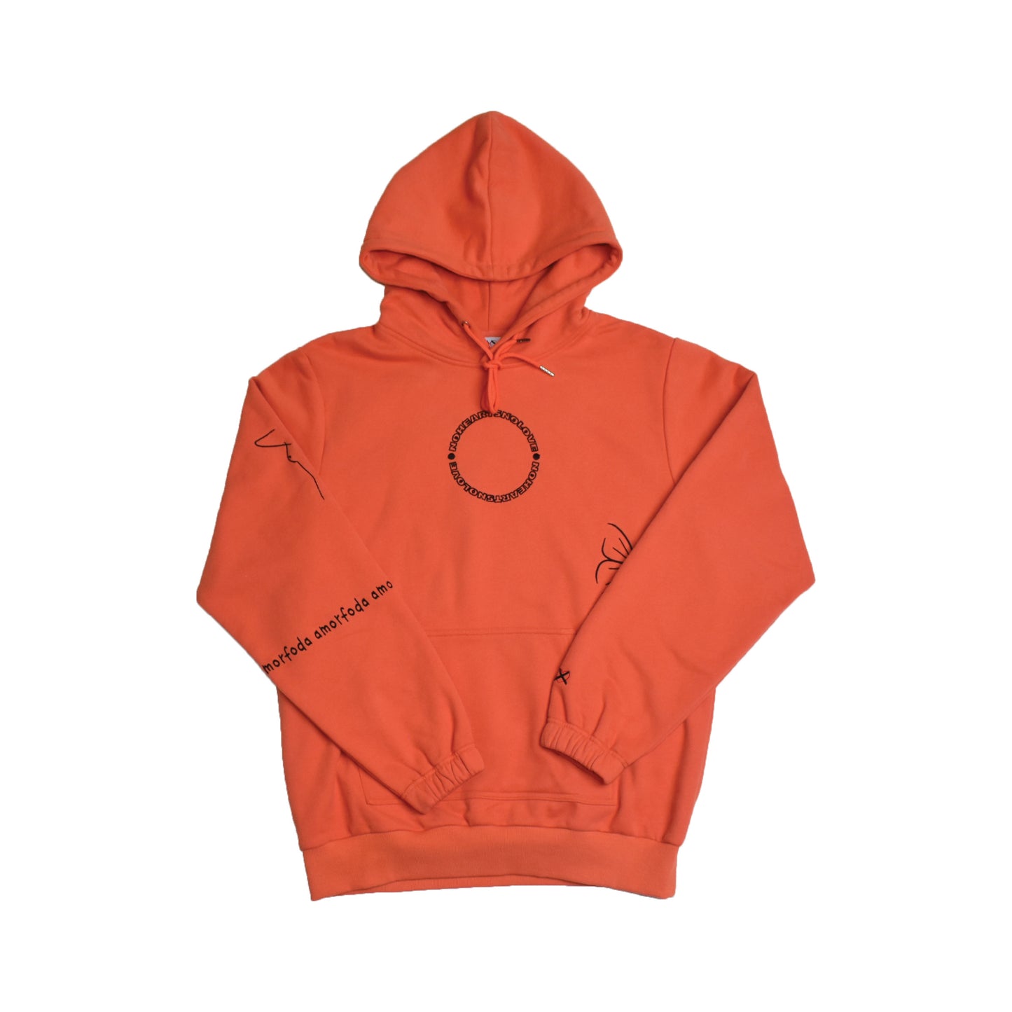 'AMORFODA, BURNT ORANGE HOODIE