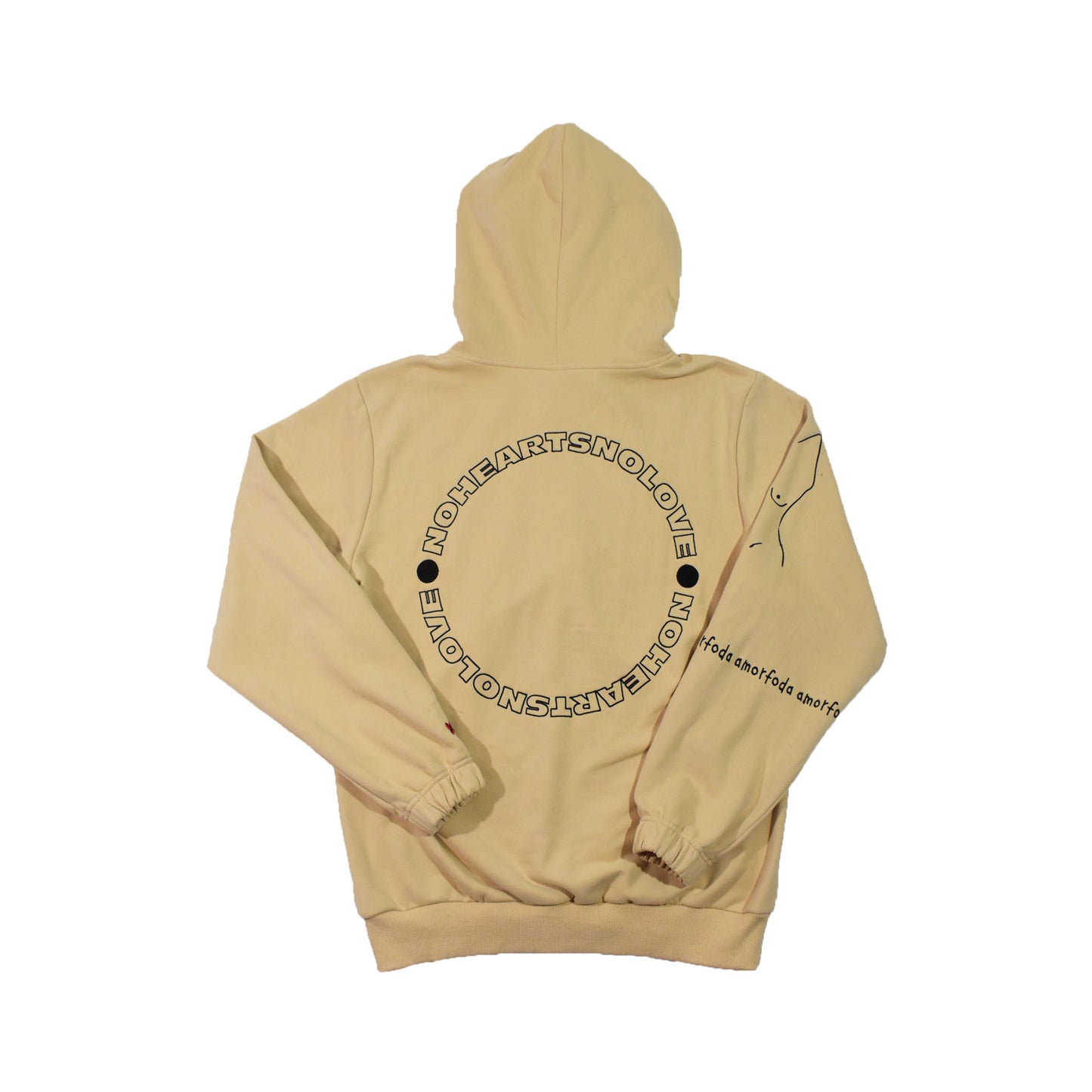 'AMORFODA, TAN HOODIE