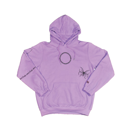 'AMORFODA, LAVENDER HOODIE