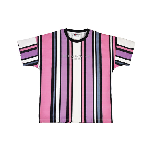 'Pink, Striped Short Sleeve